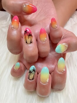 アニー(annie hair design)/ハワイアンネイル