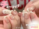 さわやかチューリップネイル♪