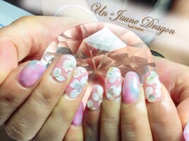 パステル☆フラワーネイル