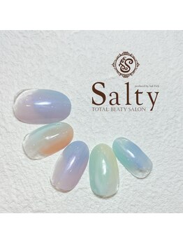 ネイルアンドアイラッシュサロン ソルティ 寺田町(salty)/カラフルネイル