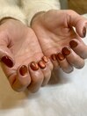 ボルドーマグネットネイル