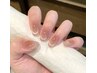 純欲ネイル ★大人気ワンホンネイル★チークマグネットフレンチ¥6980