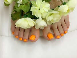 蛍光オレンジ☆フット定額