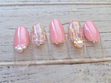 ブランロール 中目黒店(Blanl'or)/ピンクツイードネイル