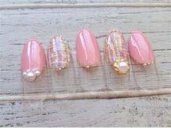 ブランロール 中目黒店(Blanl'or)/ピンクツイードネイル