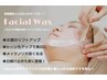 【お顔の産毛/角栓/毛穴ツルン！】フェイシャルWAX脱毛《全顔》¥11000→¥8800