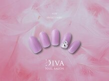 ネイルサロンディーバ 石橋店(Diva)/One color plus(Vカット）