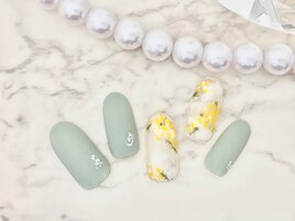 ミモザアートネイル♪