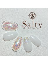 ネイルアンドアイラッシュサロン ソルティ 寺田町(salty)/キラキラネイル