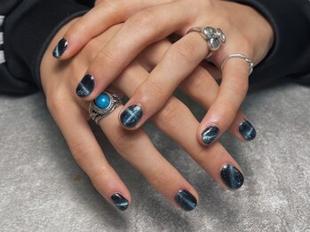 オムネイル 渋谷(HOMME NAIL)/マグネットネイル ¥6.600