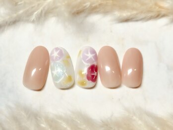 ネウィ ネイル 銀座(newi nail)/パラジェル　アサガオネイル