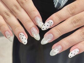 白黒リボンデザイン☆