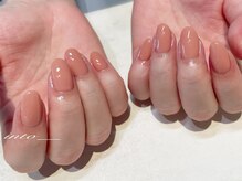 ネイルサロン イントゥ(into_)/ワンカラー　ブラウンベージュ