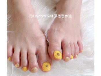 ユニコーンネイル 原宿表参道(unicorn nail)/フットお持ち込みデザイン
