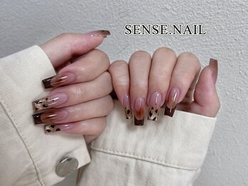 センスネイル 池袋店(Sense Nail)/冬っぽい豹柄デザイン