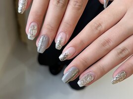 グレー×シルバー ニュアンス