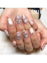 ヴァリエ(VARIE)/雪ピンクネイル☆