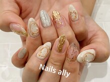 ネイルズアリー 立川店(Nails ally)/ワイヤー×ニュアンス