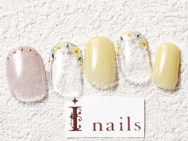 押し花くすみカラー￥7700