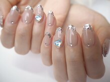 キラネイル アンド アイラッシュ by World Beauty(KIRA)/ピンクシルバーフレンチ