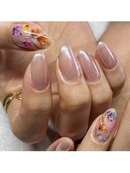 ネイルスペース ヴィザヴィ(NailSpace Vis-a-vis)/フラワーネイル