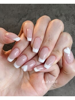 ラズネイル(RUZ'S NAIL)/フレンチネイル(ハート)