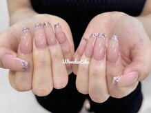 ワンダーシー(WonderShe)/ガラスフレンチネイル