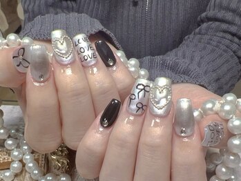 モアネイル 新宿/ワンホンネイル/持ち込み/新宿