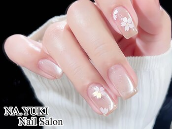 桜さくらネイルピンク