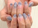 紫陽花風レースとマグネット
