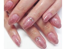 パラジェル登録サロン バランス シンプルネイル&アイラッシュ 新田東店(balance)/ラメグラデーション