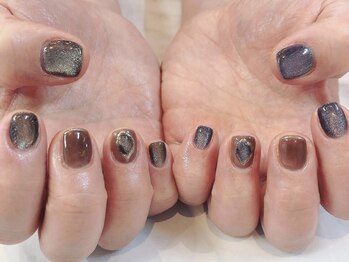 ビューテサロン トレボー 桜ヶ丘店/dark Galaxy nail