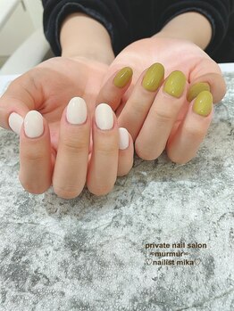 プライベート ネイルサロン マーマ(murmur)/アシンメトリーネイル