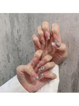 アンダーバーホワイトプラス 南海難波店(_WHITE+)/チークガラスフレンチ