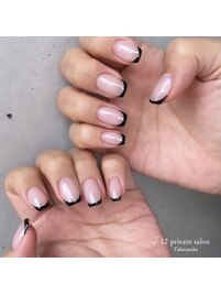 ブラックスキニーフレンチ