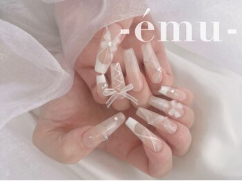 エミュ(emu)の写真/すらりと伸びた美しい指先に♪自爪の形や爪トラブルにとらわれず高い技術とデザイン性で理想を叶える☆