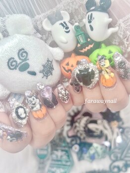 ファラウェイネイル(Faraway nail)/ゴテゴテネイル/秋ネイル