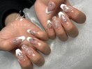 春のキルティングネイル♪
