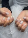夏っぽクリアネイル