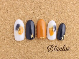 秋色シンプルネイル