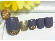 ネイルアンドアイラッシュサロン ブレス 長町南駅店(BLESS)/スモーキーミラーネイル