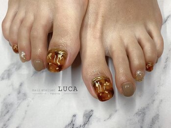ネイルアトリエルカ(nail atelier LUCA)/M-7 大人可愛いべっ甲ネイル