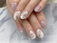ネイルアトリエルカ(nail atelier LUCA)/M-435 大人可愛いリボンネイル