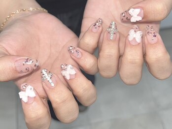 モカ 心斎橋(moca by Lee)/【Aina】ヒョウ柄ネイル