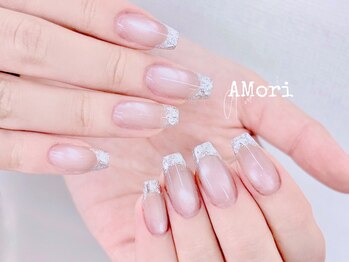 ピンクマグネット×銀フレンチ