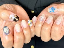 ハズグラスネイル(Haze Grass nail)/星ネイル