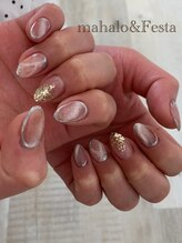 マハロ アンド フェスタ 長野店(mahalo&Festa)/ニュアンス×マグネットネイル