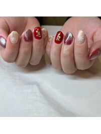 クリスマスネイル
