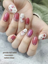 さくらんぼネイル