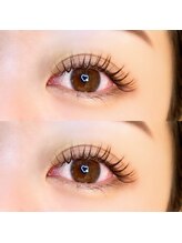 ブラウンエクステでナチュラルにパッチリとしたお目元に☆